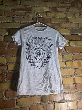 Pro Women Pro Choice White Graphic Tee